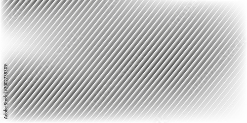 Transparent corrugated plastic ribbed glass background with abstract line patterns. 3D gradient light effects for retail windows or architectural panels. Vintage chrome reflections or polycarbonate.