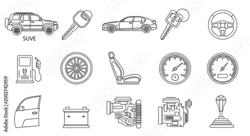 Car Engine Parts and Accessories.