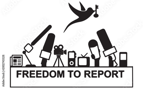 reporter event democracy journalism message newspaper news media