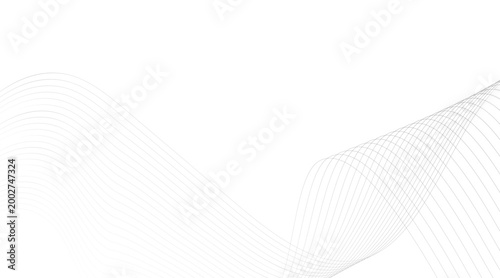 Abstract waves line background minimalist white and gray gradient design