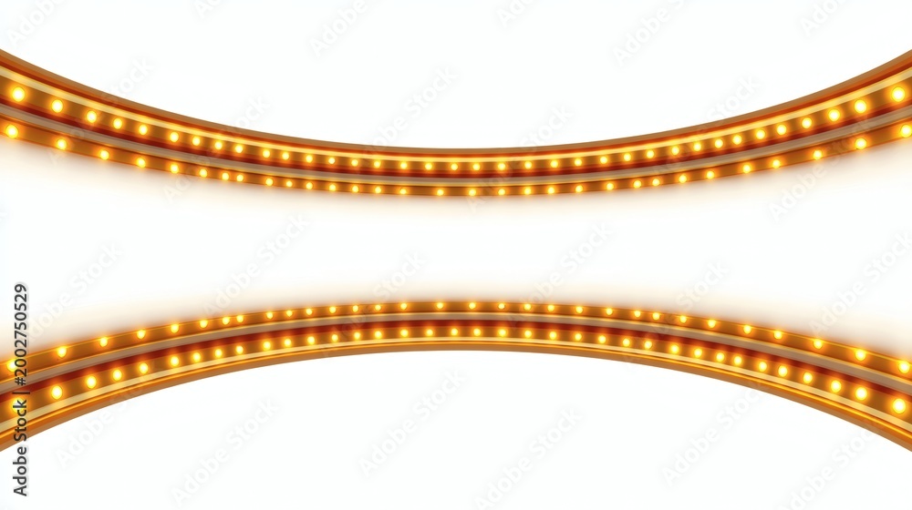 Naklejka premium Bright, Colorful Lights with Soft Gradient Background for Displays