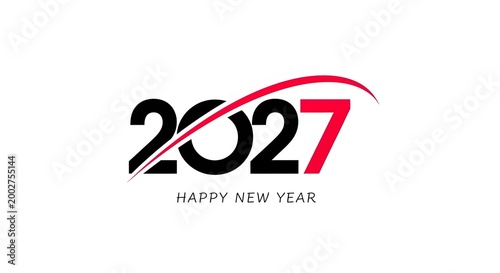 Festive new year 2027 graphic a bold and dynamic celebration of the upcoming year