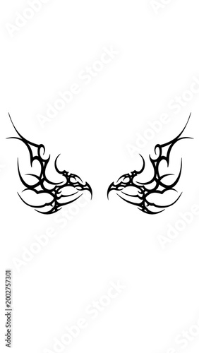 Cybersigilism tattoo tribal design