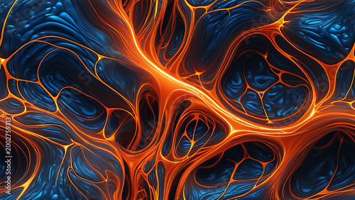Lava Neural Network Abstract Seamless Texture