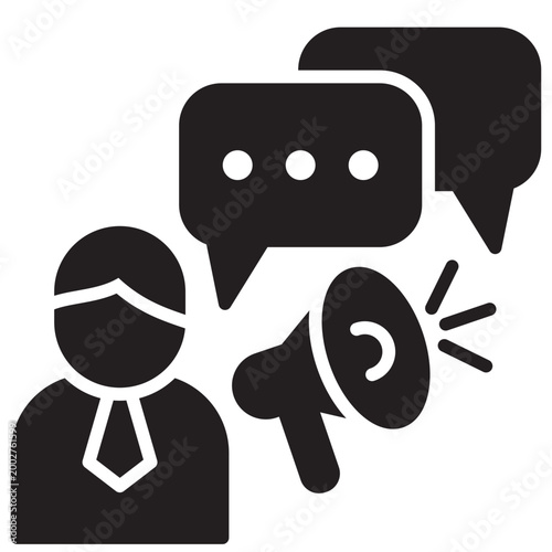 Influencer Glyph Icon