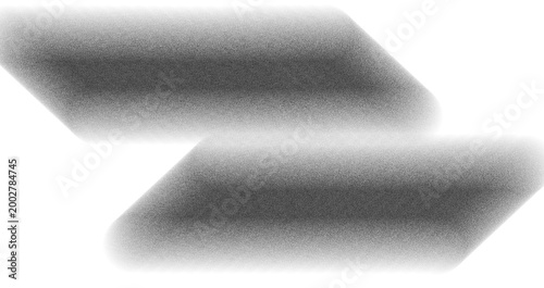 Принти на полотні Grainy grayscale parallelograms overlap in a soft gradient, forming a modern geo