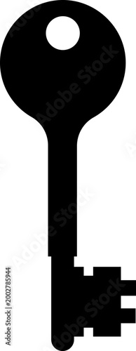 Keys icon key, lock, unlock, security, access, house, door, property symbols, vintage and modern key shapes in flat and line style black vector illustration isolated