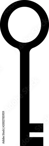 Keys icon key, lock, unlock, security, access, house, door, property symbols, vintage and modern key shapes in flat and line style black vector illustration isolated