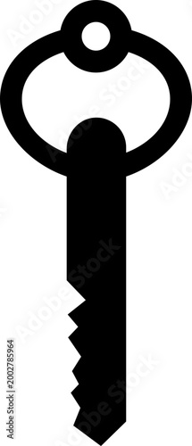 Keys icon key, lock, unlock, security, access, house, door, property symbols, vintage and modern key shapes in flat and line style black vector illustration isolated