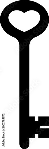 Keys icon key, lock, unlock, security, access, house, door, property symbols, vintage and modern key shapes in flat and line style black vector illustration isolated