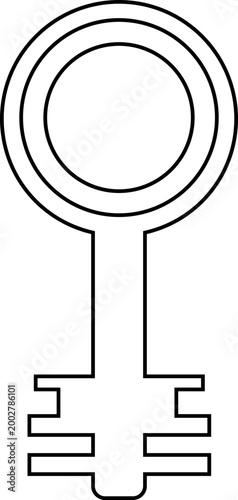 Keys icon key, lock, unlock, security, access, house, door, property symbols, vintage and modern key shapes in flat and line style black vector illustration isolated