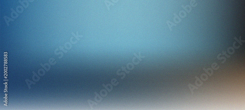 Abstract Blue Grainy Gradient Background with Soft Light Leak and Cinematic Noise Texture for Overlay