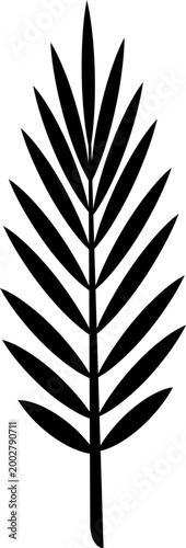 Leaf silhouettes icon foliage leaves nature botanical plant shapes vector pack, flat and line style black icons, eco greenery elements bundle isolated design