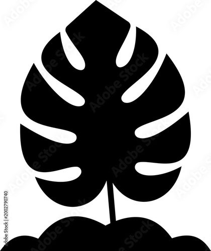 Leaf silhouettes icon foliage leaves nature botanical plant shapes vector pack, flat and line style black icons, eco greenery elements bundle isolated design