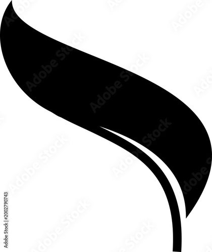 Leaf silhouettes icon foliage leaves nature botanical plant shapes vector pack, flat and line style black icons, eco greenery elements bundle isolated design