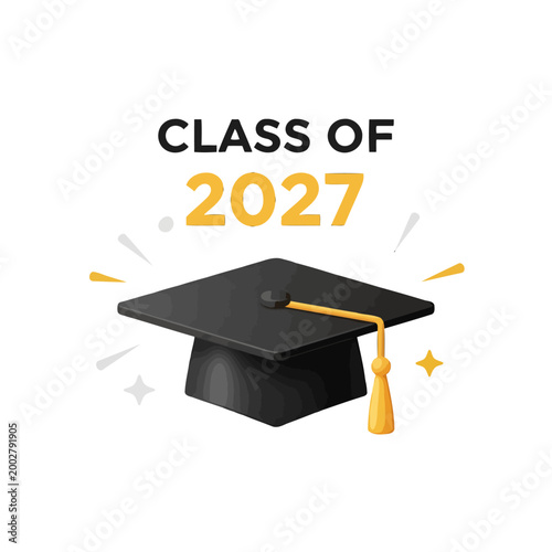 A graduation cap illustration representing a future academic year celebration