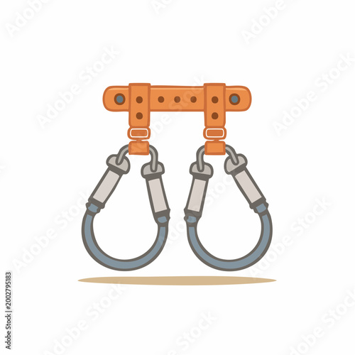 Climbing Harness with Carabiners