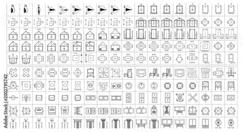 Collection of Ancient Hieroglyphic Symbols and Glyphs.