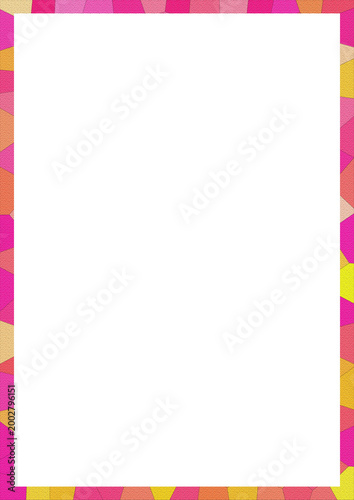 Abstract Gradient Frame Border, Colorful Textured Rectangle Design Element