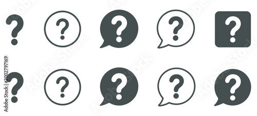 Question marks icon bubble question icon question mark symbol isolated on white background inquiry FAQ help symbols for web mobile and app design vector