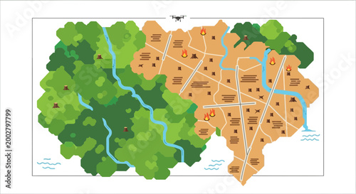 Deforestation Map with Drone