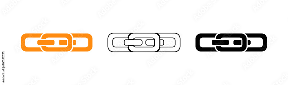 Fototapeta premium Chainlink logo a modern representation of decentralized oracle networks