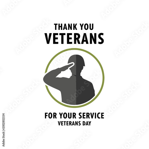 A silhouette of a soldier saluting to honor those who served in the military forces