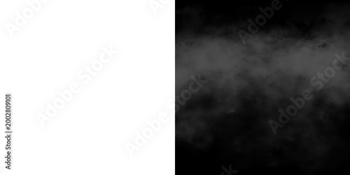 Cuadro en lienzo smoke particles isolated on transparent white background