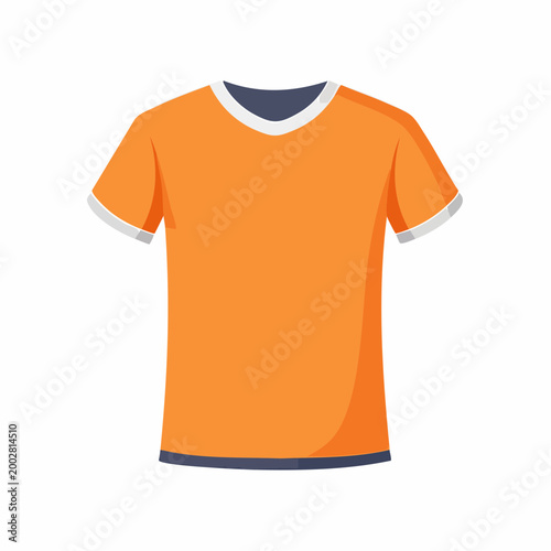 Orange T-Shirt Illustration