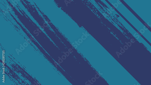 Diagonal teal brush strokes on dark blue background for modern artistic texture abstract