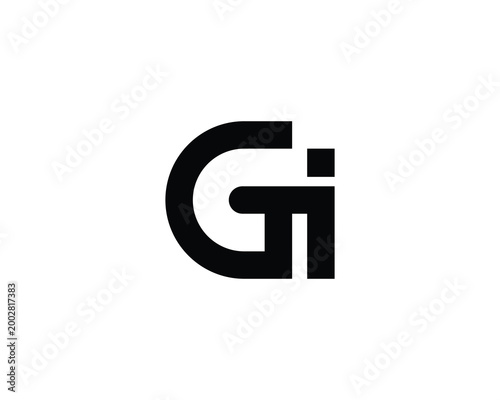 GI Logo Design. GI