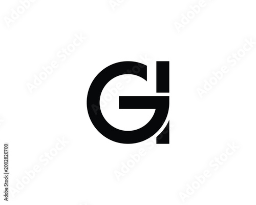 GI Logo Design. GI