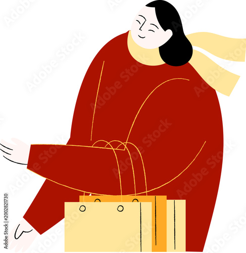 Woman with Shopping Bag