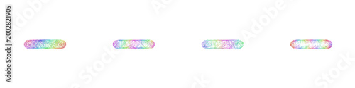 Multicolor sketch minus icon design set