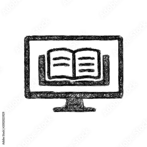 Sketch online learning icon design