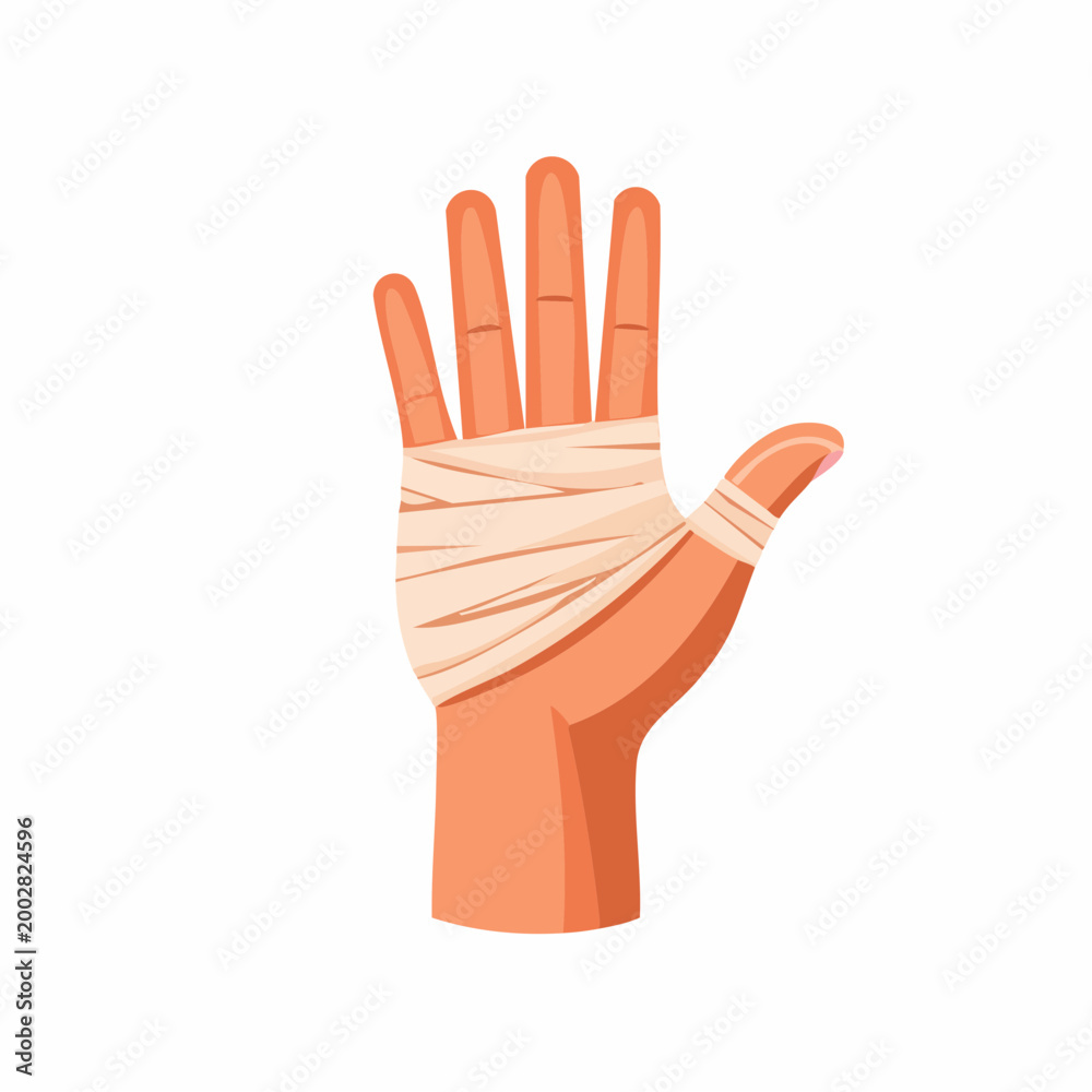 Obraz premium Hand Wrapped in Bandage