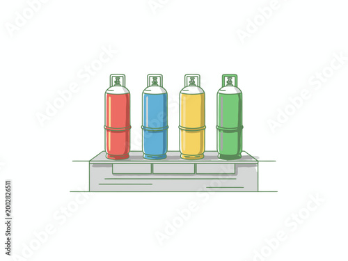 Hospital Bed Medical Equipment on White Background Vector Illustration