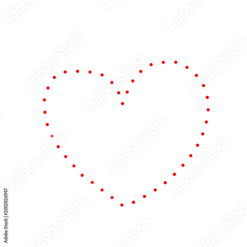 Doodle heart love. Hand drawn heart sketch icon. Red hand drawn heart love isolated on white background. Valentines Day. Vector.