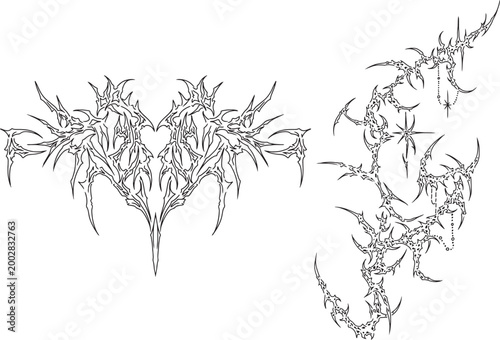 cybersigilism tribal tattoo design