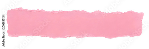 Pink Paint Brush Stroke Texture Isolated on White Background
