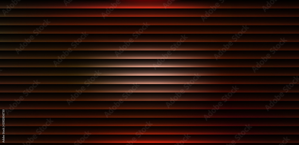 Obraz premium Deep red and amber glass effect gradient with horizontal wave pattern on a dark background