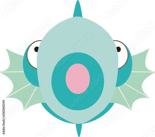 Fotografija fish head cartoon style