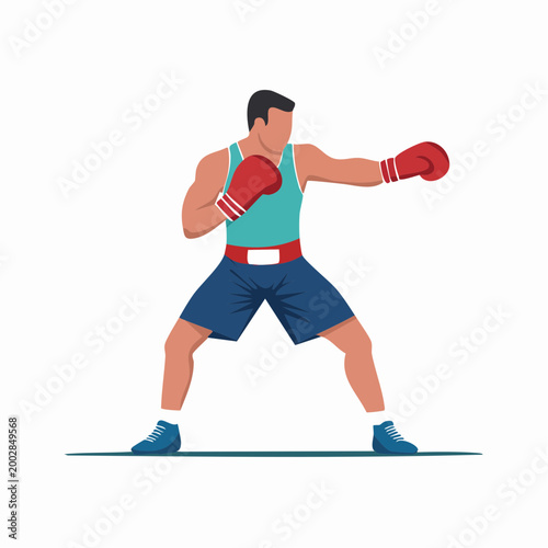 Boxer Throwing a Punch