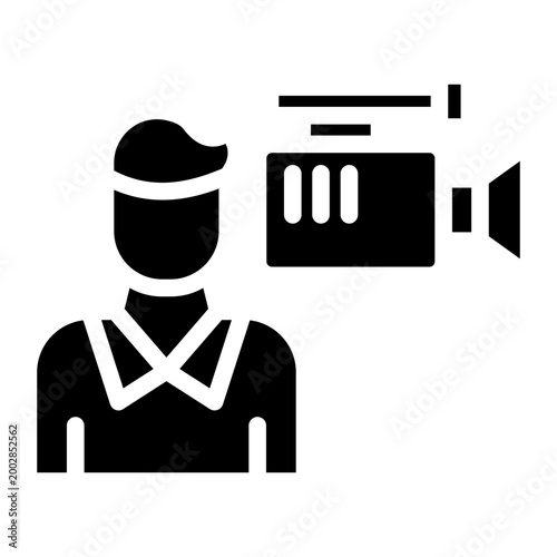 Vector Design Cameraman Icon Style