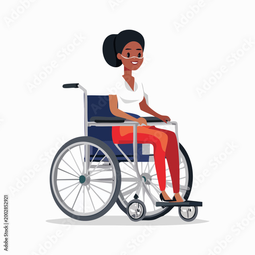 Woman in Wheelchair with Nasal Cannula