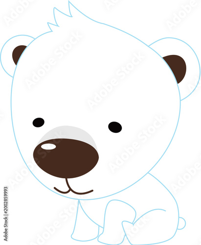 polar bear cartoon illustration