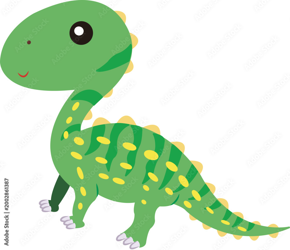 Fototapeta premium cute dinosaur sticker