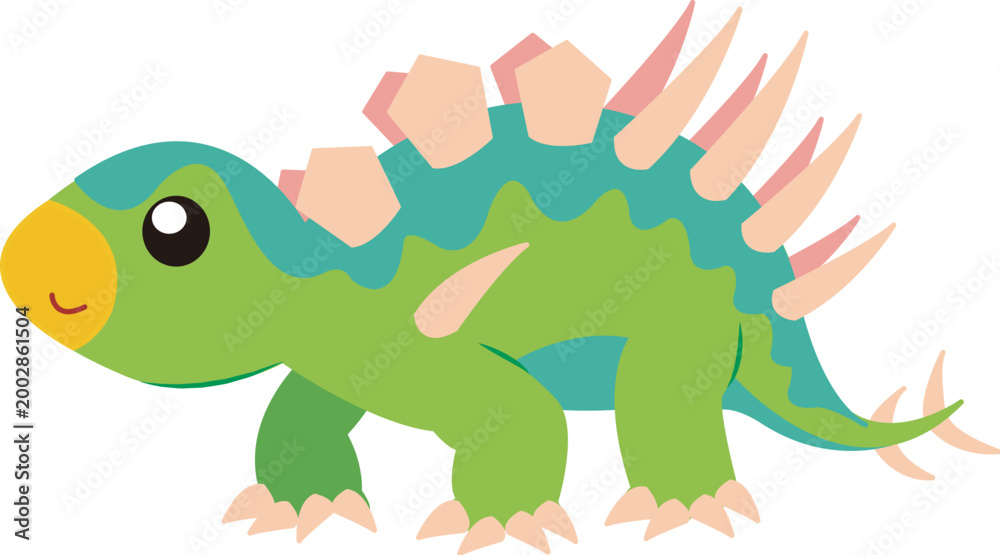 Fototapeta premium cute dinosaur sticker