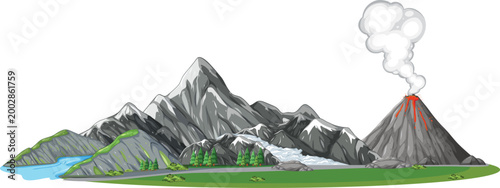 A high alpine tent stands amidst a snowy mountain landscape featuring icy glacier peaks and a cold winter panorama of the majestic Himalaya