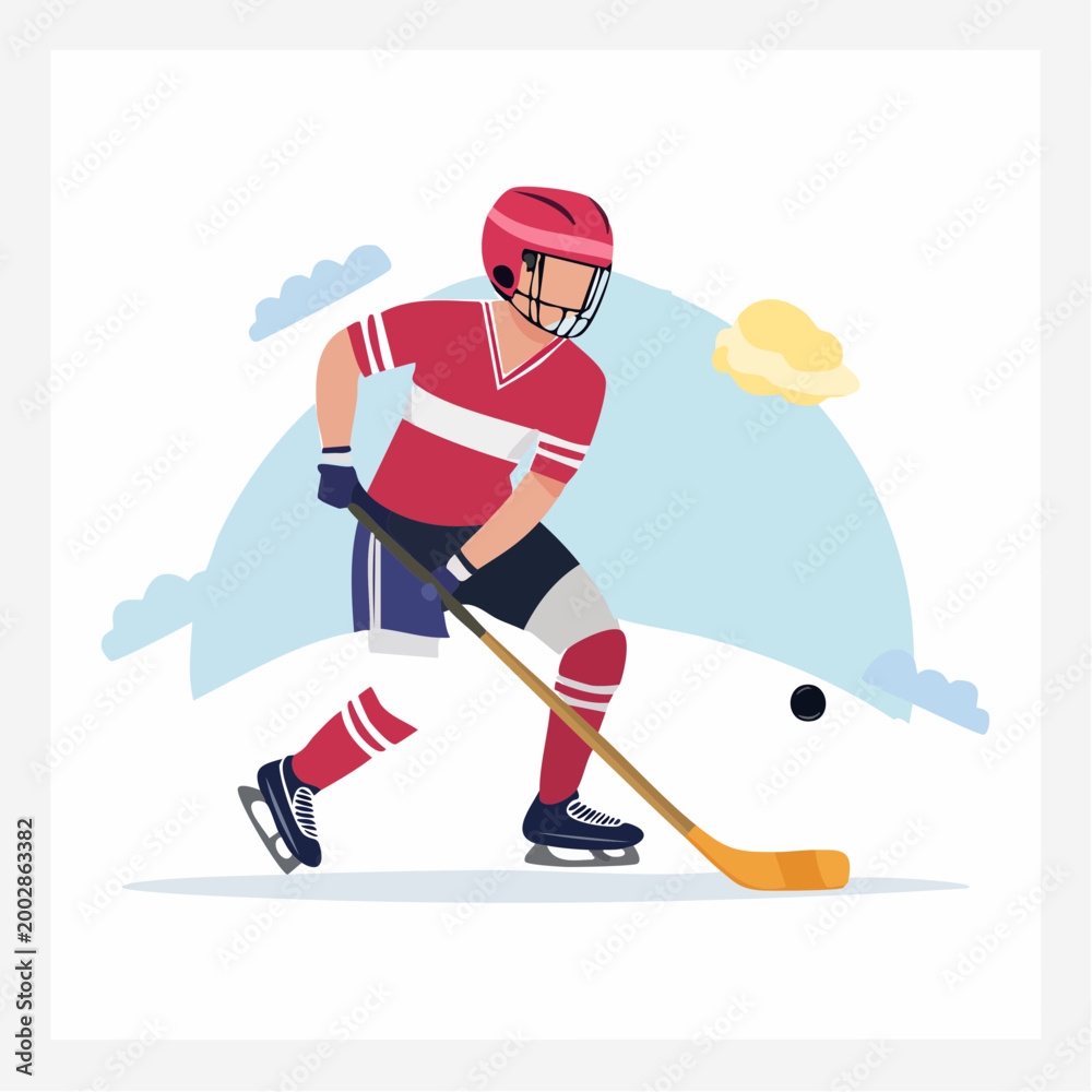 Fototapeta premium Ice Hockey Player in Action